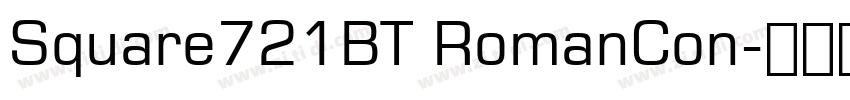 Square721BT RomanCon字体转换